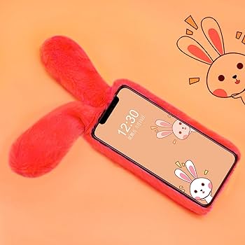 Amazon.com: Omorro Compatible With iPhone 13 Plush Rabbit
